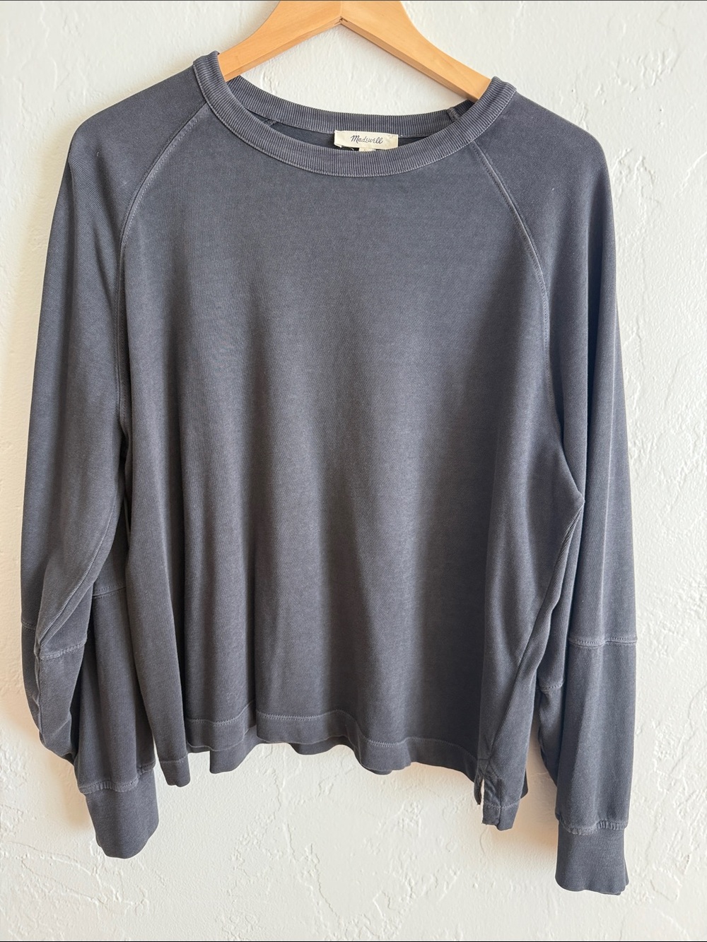 Madewell Slate Gray Pullover Sweatshirt/T-shirt